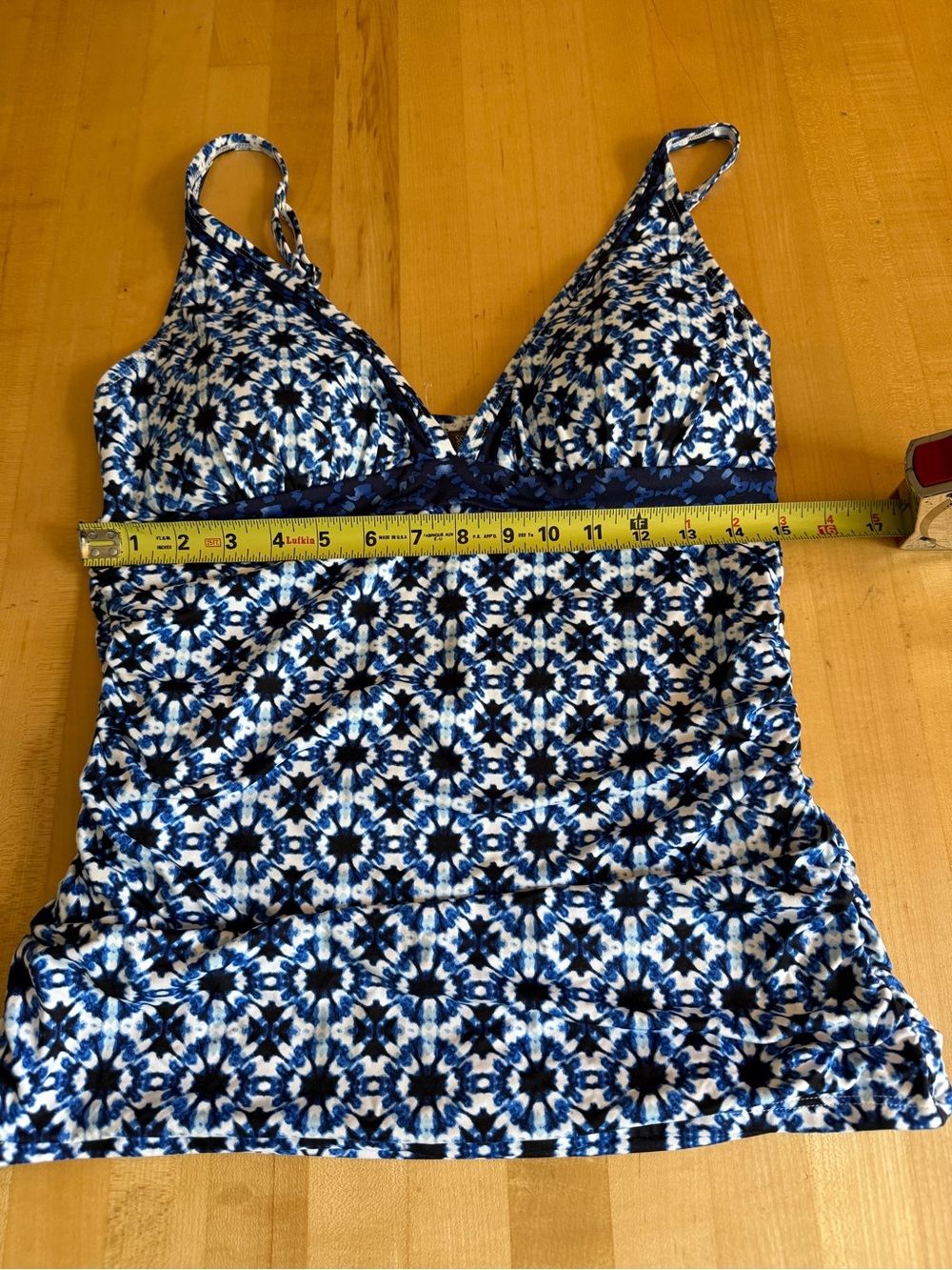 Tommy Bahama ☀️🌊IslandSculpt™ Cowrie Tankini Navy Blue White Size Large *NEW - Picture 7 of 9